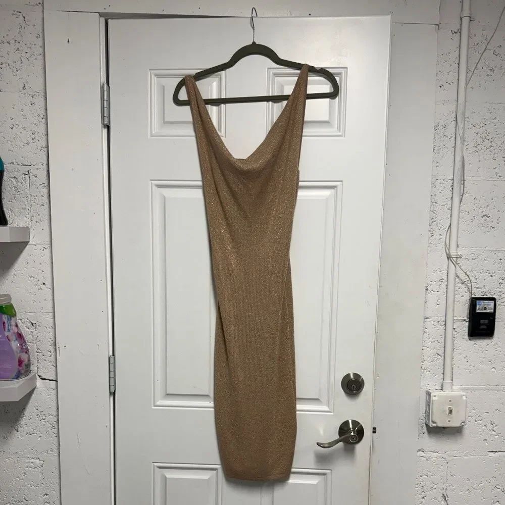 Superdown Gold Sleeveless Dress - Super Cute Size Small - NEVER WORN